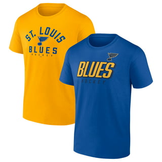 Men's Starter Blue St. Louis Blues Offense Hoodie Long Sleeve T-Shirt in Navy