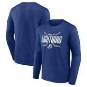 Men's Fanatics Branded Blue Tampa Bay Lightning Covert Long Sleeve T-Shirt
