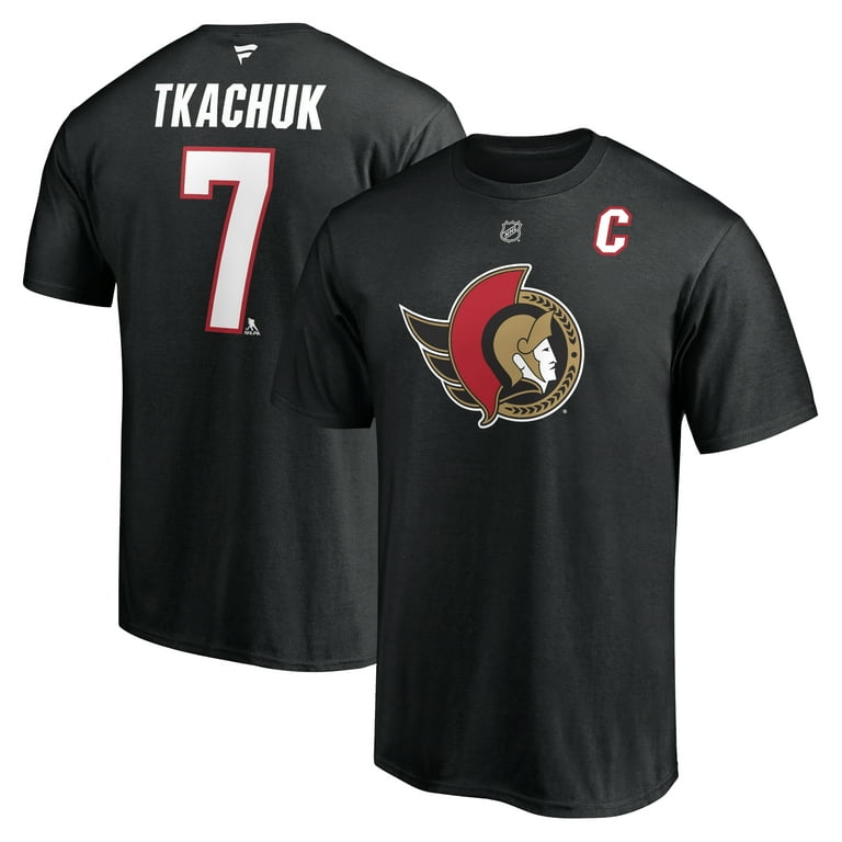Men s Fanatics Branded Brady Tkachuk Black Ottawa Senators
