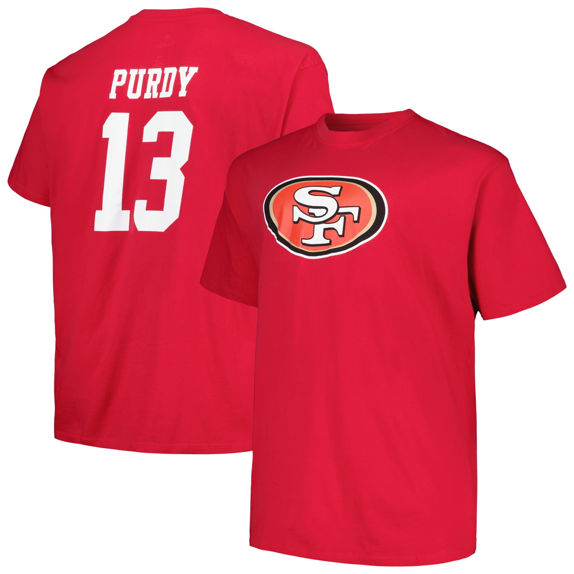 Men's Fanatics Brock Purdy Scarlet San Francisco 49ers Big & Tall