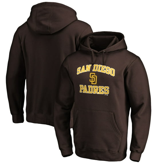Men's Brown San Diego Padres Heart & Soul Pullover Hoodie