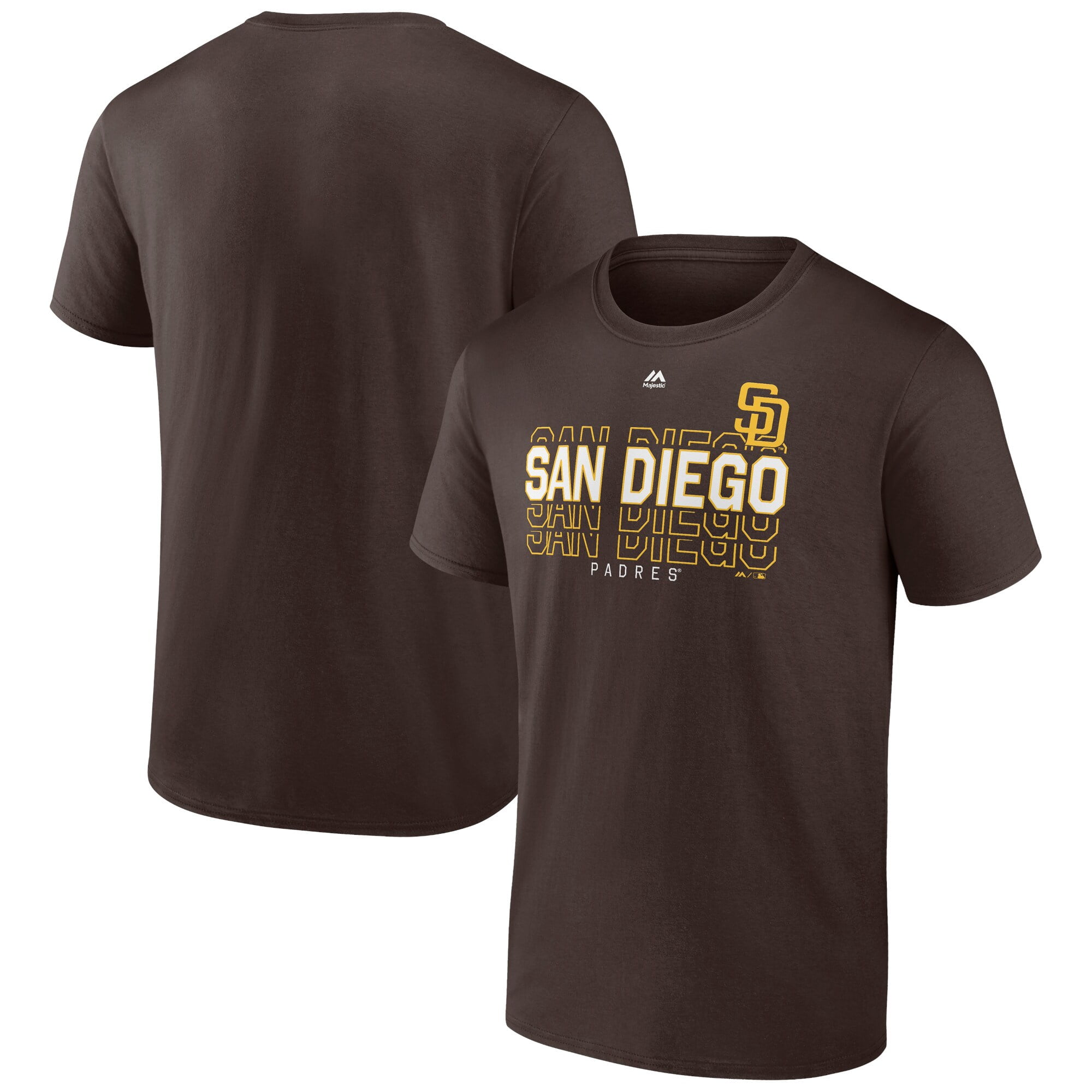 Men s Fanatics Branded Brown San Diego Padres Join Forces T Shirt