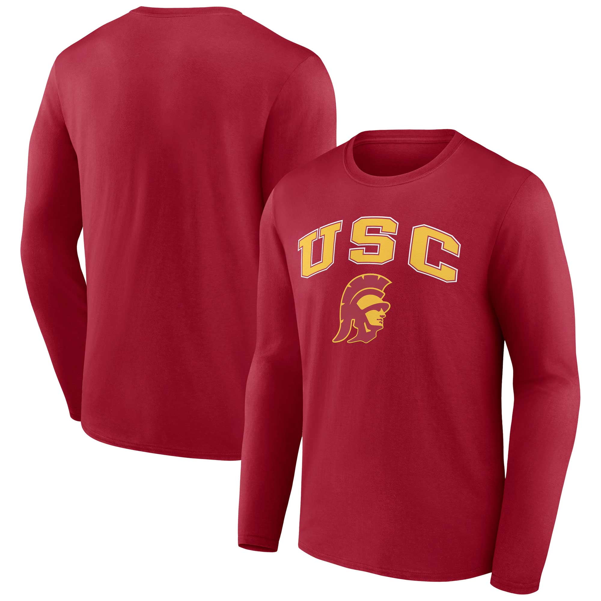 Men's Fanatics Branded Cardinal USC Trojans Campus Long Sleeve T-Shirt ...