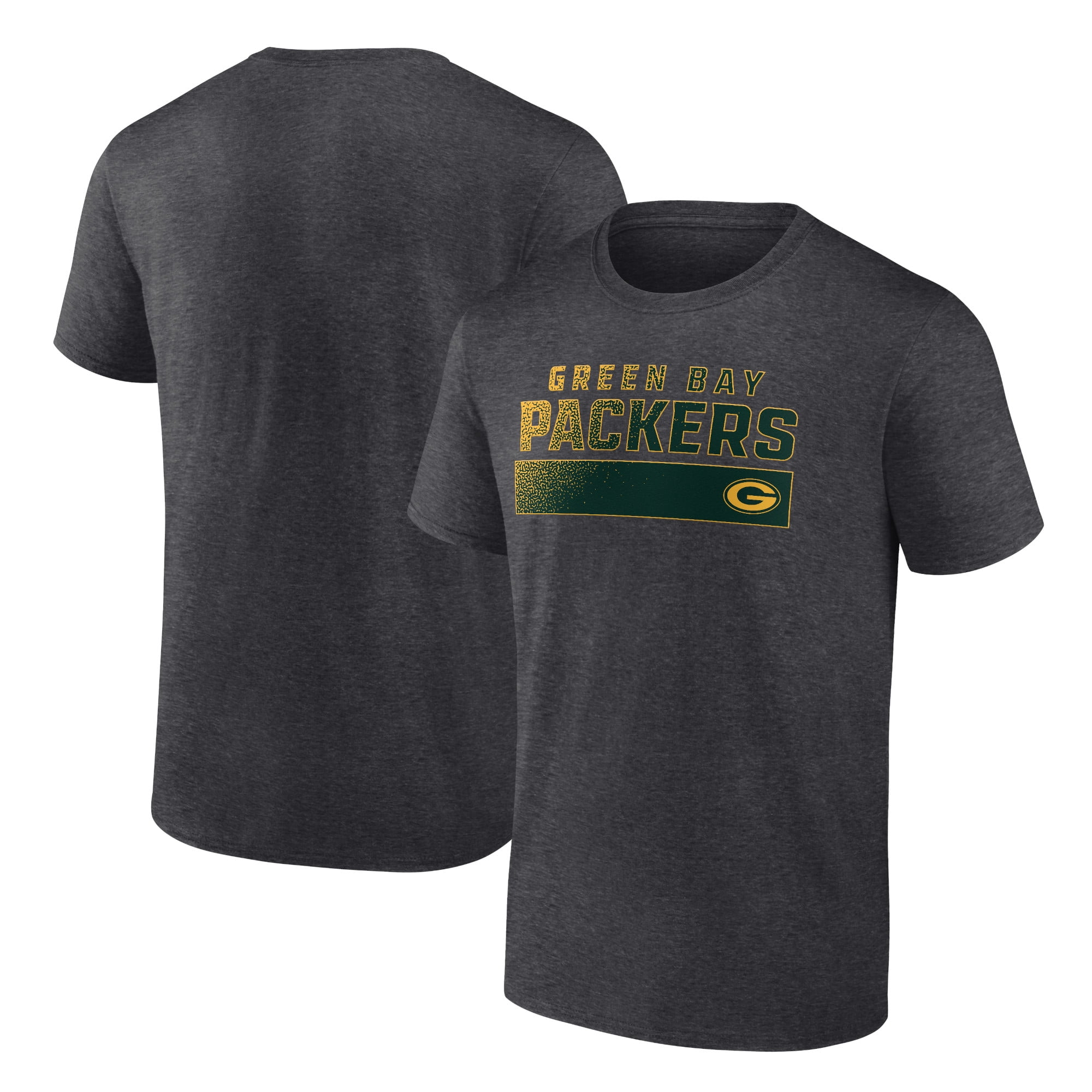 Men's Fanatics Branded Charcoal Green Bay Packers T-Shirt - Walmart.com
