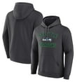 thumbnail image 1 of Men's Charcoal Seattle Seahawks Victory Arch Fitted Pullover Hoodie, 1 of 3
