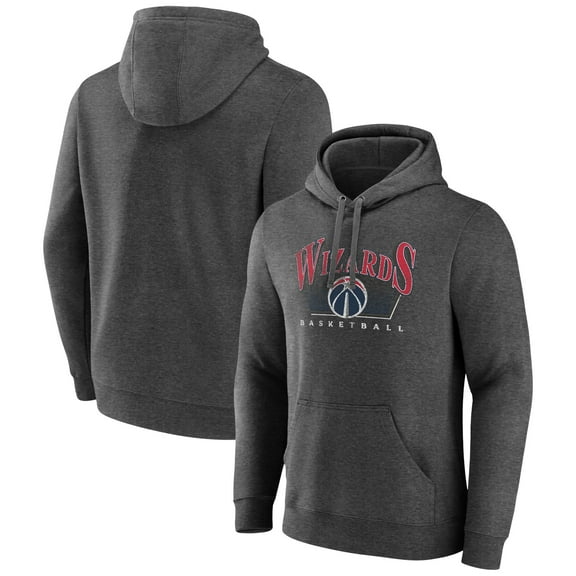 Men's Charcoal Washington Wizards Pullover Hoodie