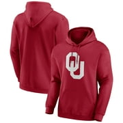 Men's Fanatics Branded Crimson Oklahoma Sooners Team Primary Logo Pullover Hoodie