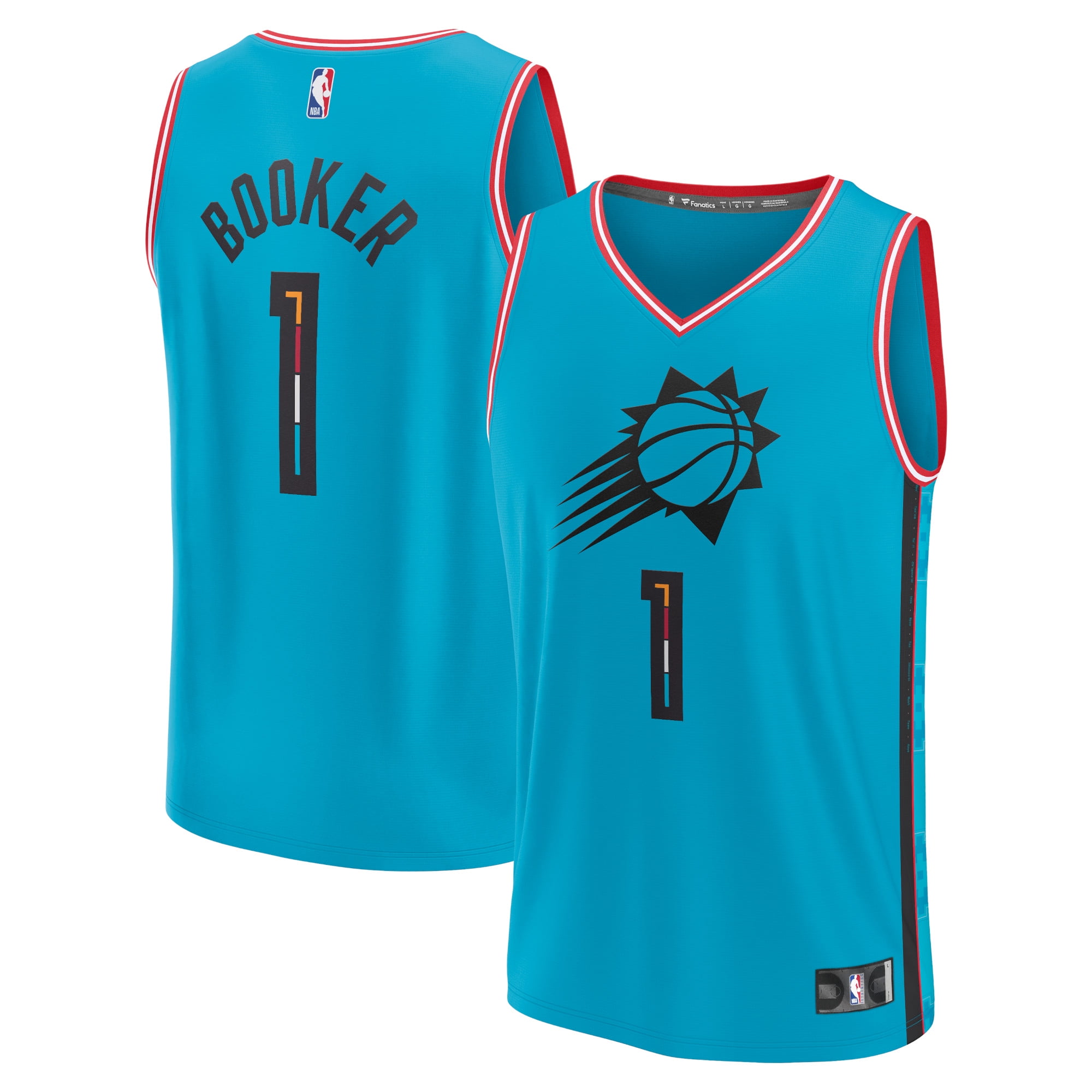 Men's Fanatics Branded Devin Booker Turquoise Phoenix Suns 2022/23 Fastbreak Jersey City