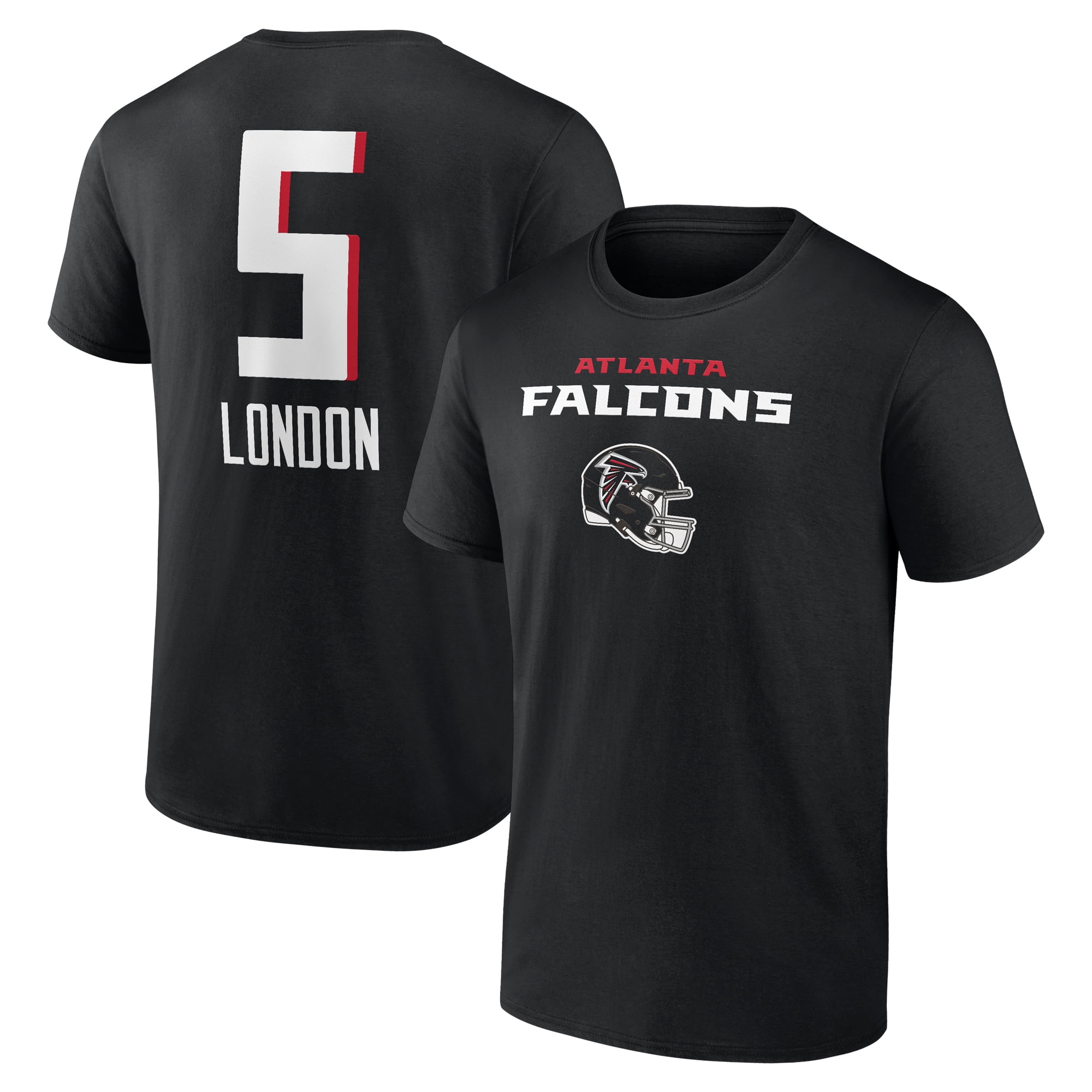 Men's Fanatics Drake London Black Atlanta Falcons Team Wordmark Player