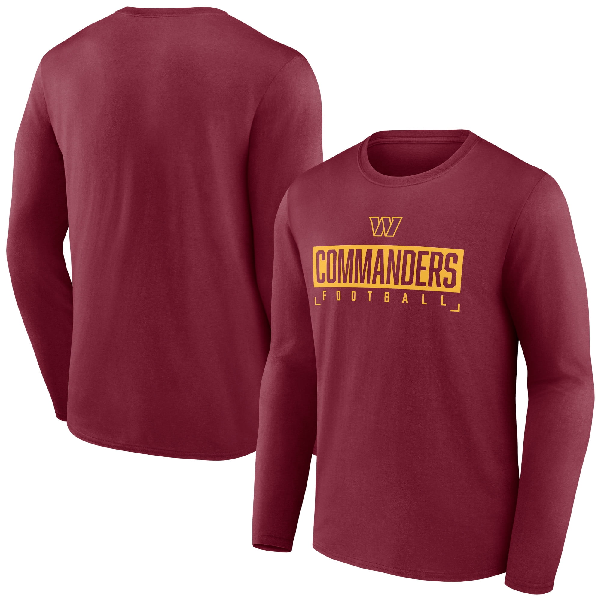 Men's Fanatics Branded Washington Commanders Stack The Box Long