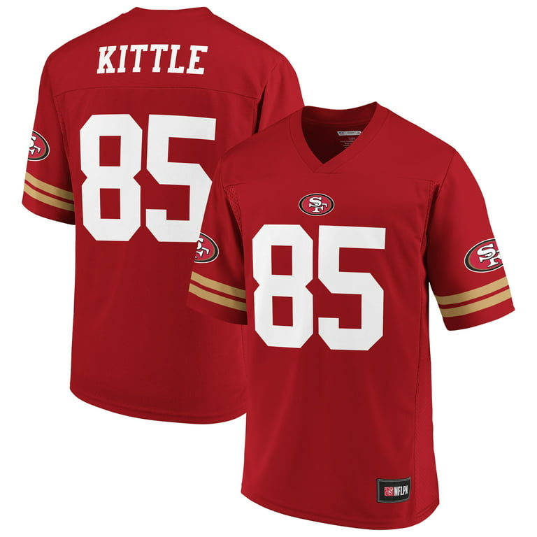 Men's Fanatics Branded George Kittle Scarlet San Francisco 49ers Mass  Player Jersey 