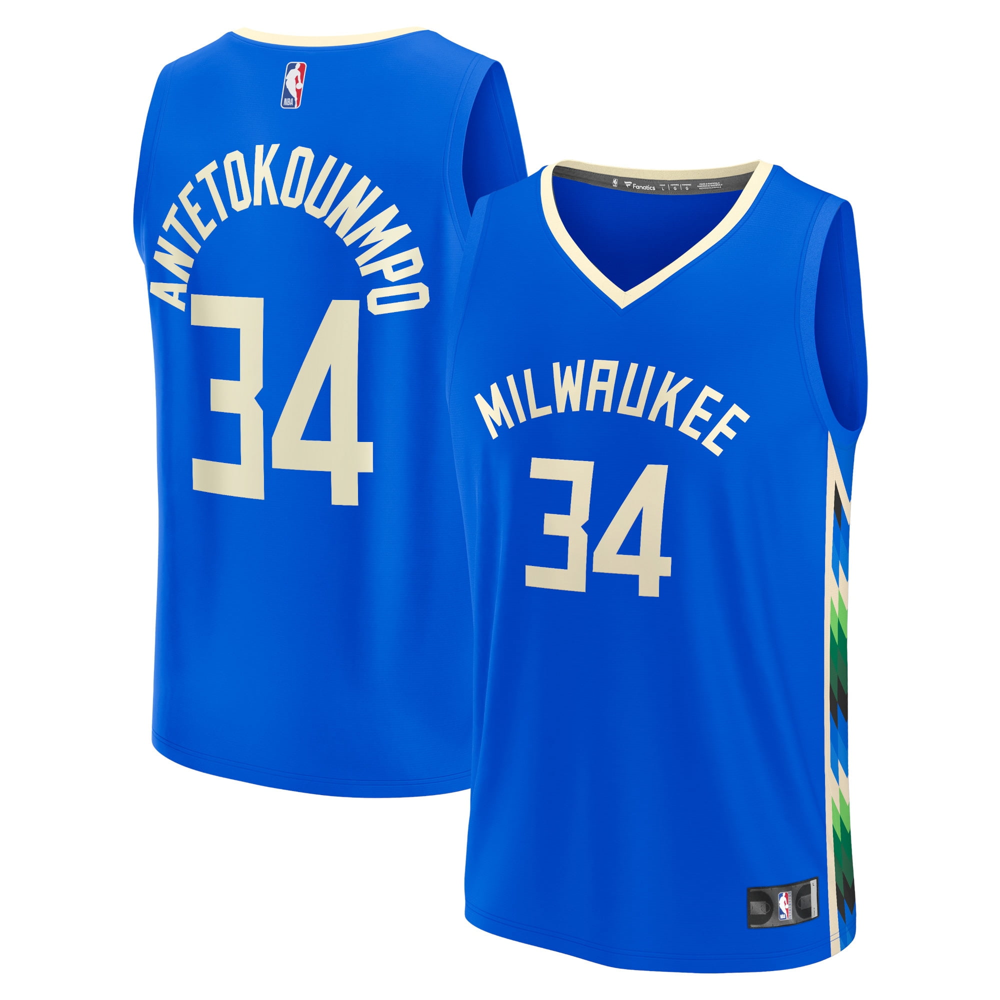 Men's Fanatics Branded Giannis Antetokounmpo Royal Milwaukee Bucks 2022