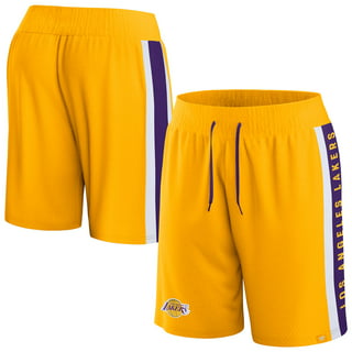 Retro Gold Label Los Angeles Lakers Basketball Shorts Stitched