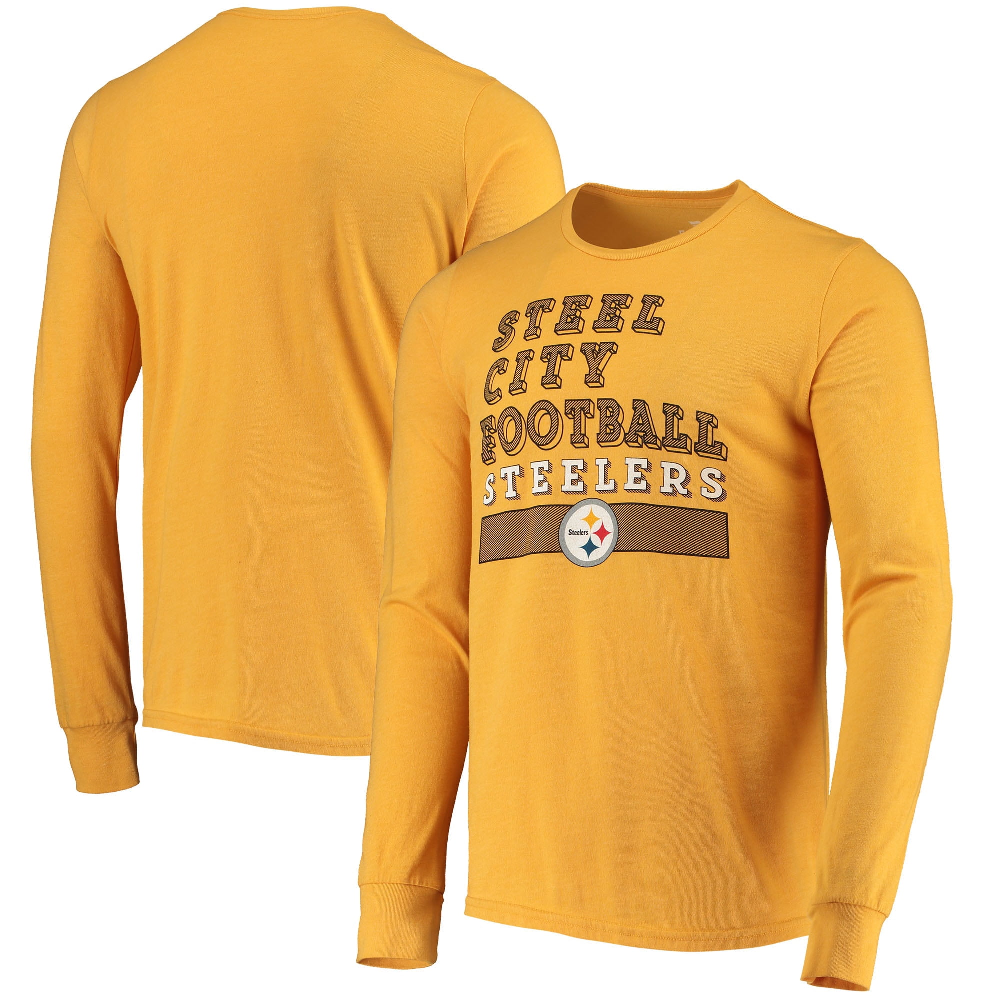 Pittsburgh Steelers Men's Steel City Football Long Sleeve T-Shirt