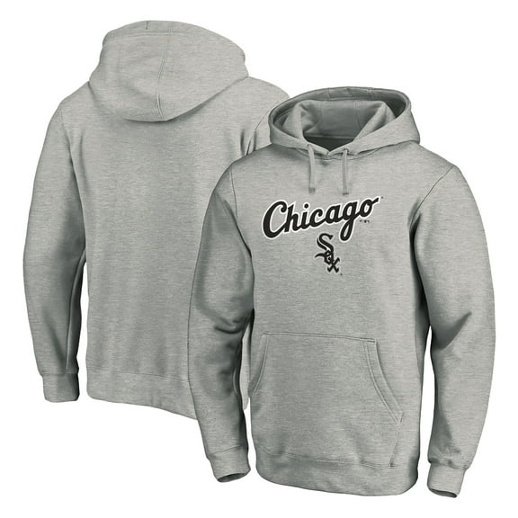 Men's Gray Chicago White Sox Team Lock Up Wordmark Pullover Hoodie