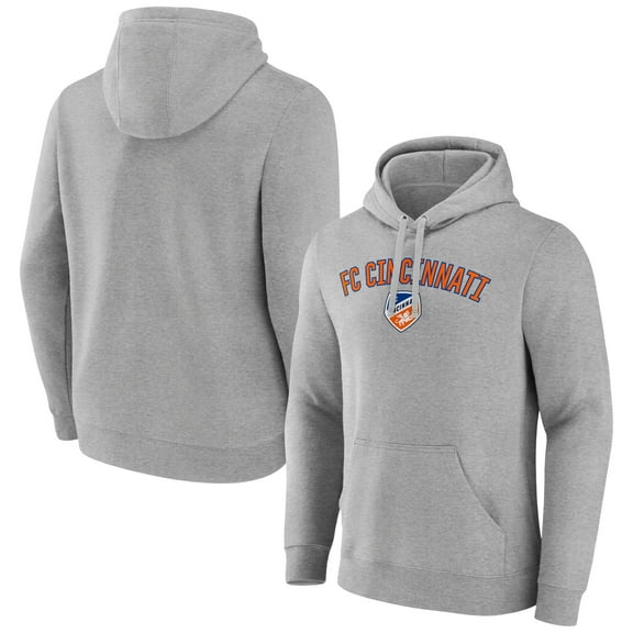Men's Gray FC Cincinnati Victory Arch Pullover Hoodie