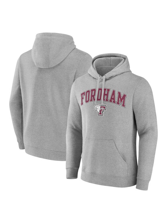 Men's Gray Fordham Rams Campus Pullover Hoodie
