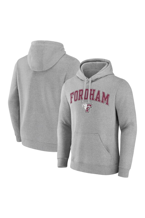 Men's Gray Fordham Rams Campus Pullover Hoodie