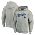 thumbnail image 1 of Men's Gray Los Angeles Dodgers Team Lock Up Wordmark Pullover Hoodie, 1 of 3
