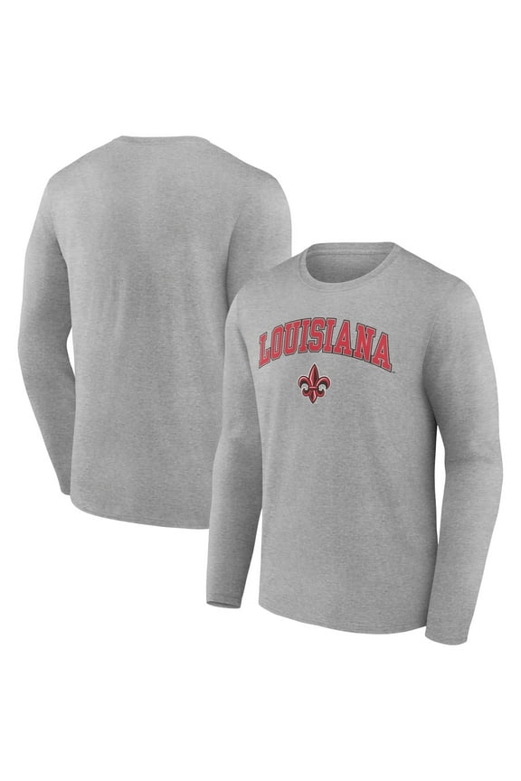 Men's Gray Louisiana Ragin' Cajuns Campus Long Sleeve T-Shirt