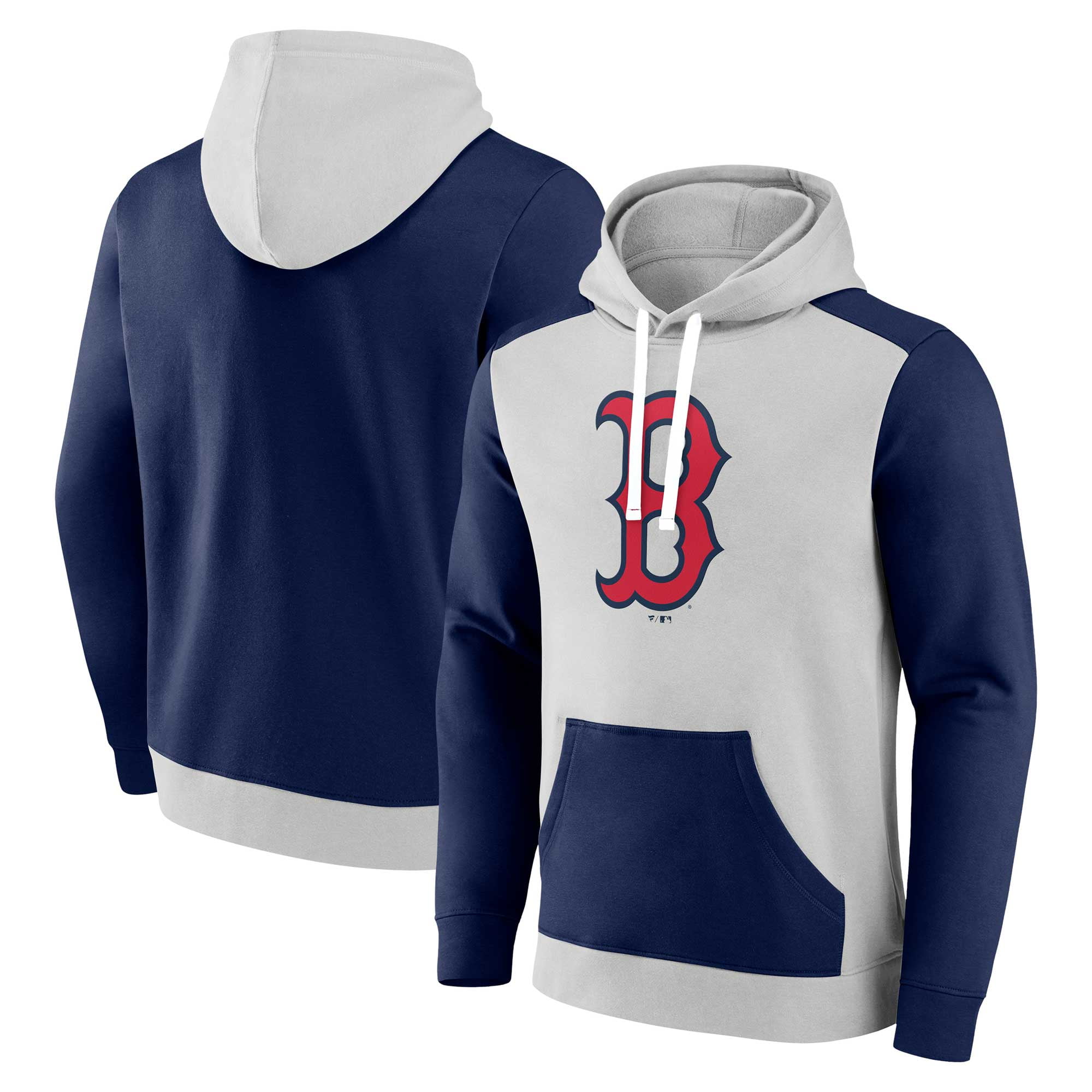 Men s Fanatics Branded Gray Navy Boston Red Sox Arctic Pullover