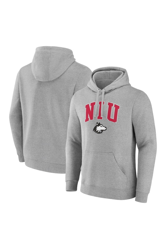 Men's Gray Northern Illinois Huskies Campus Pullover Hoodie