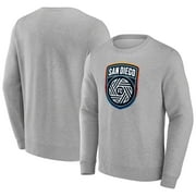 Men's Fanatics Branded Gray San Diego FC Official Logo Pullover Sweatshirt