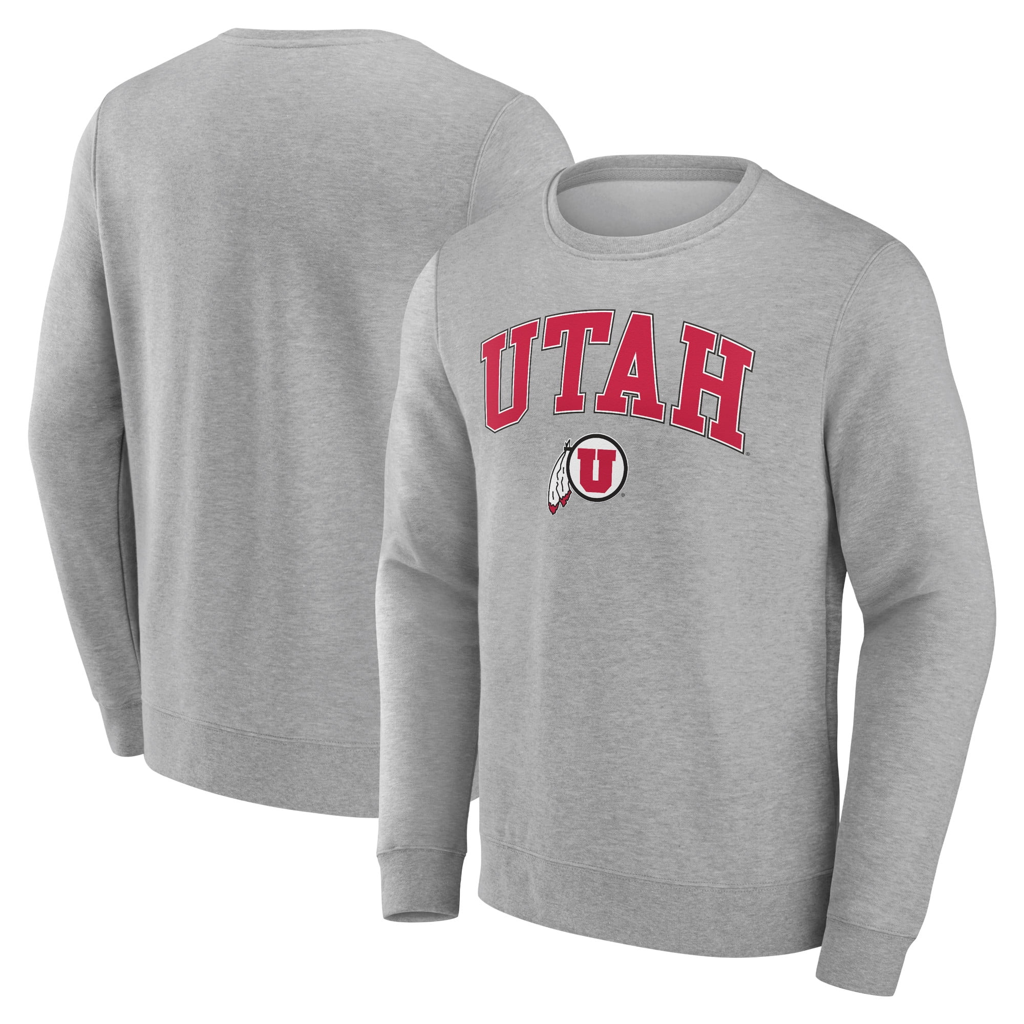 Men's Gray Utah Utes Campus Sweatshirt