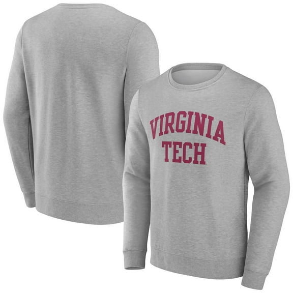 Men's Gray Virginia Tech Hokies Basic Arch Sweatshirt