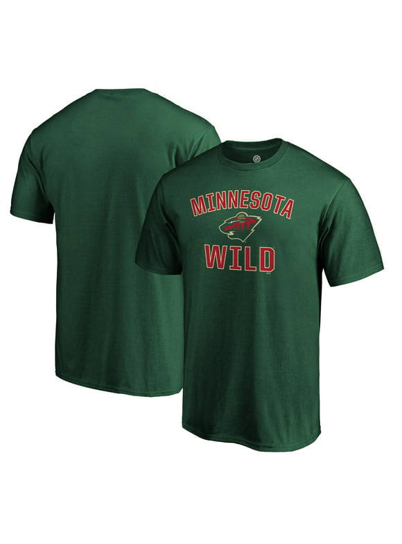 Men's Fanatics Branded Green Minnesota Wild Team Victory Arch T-Shirt