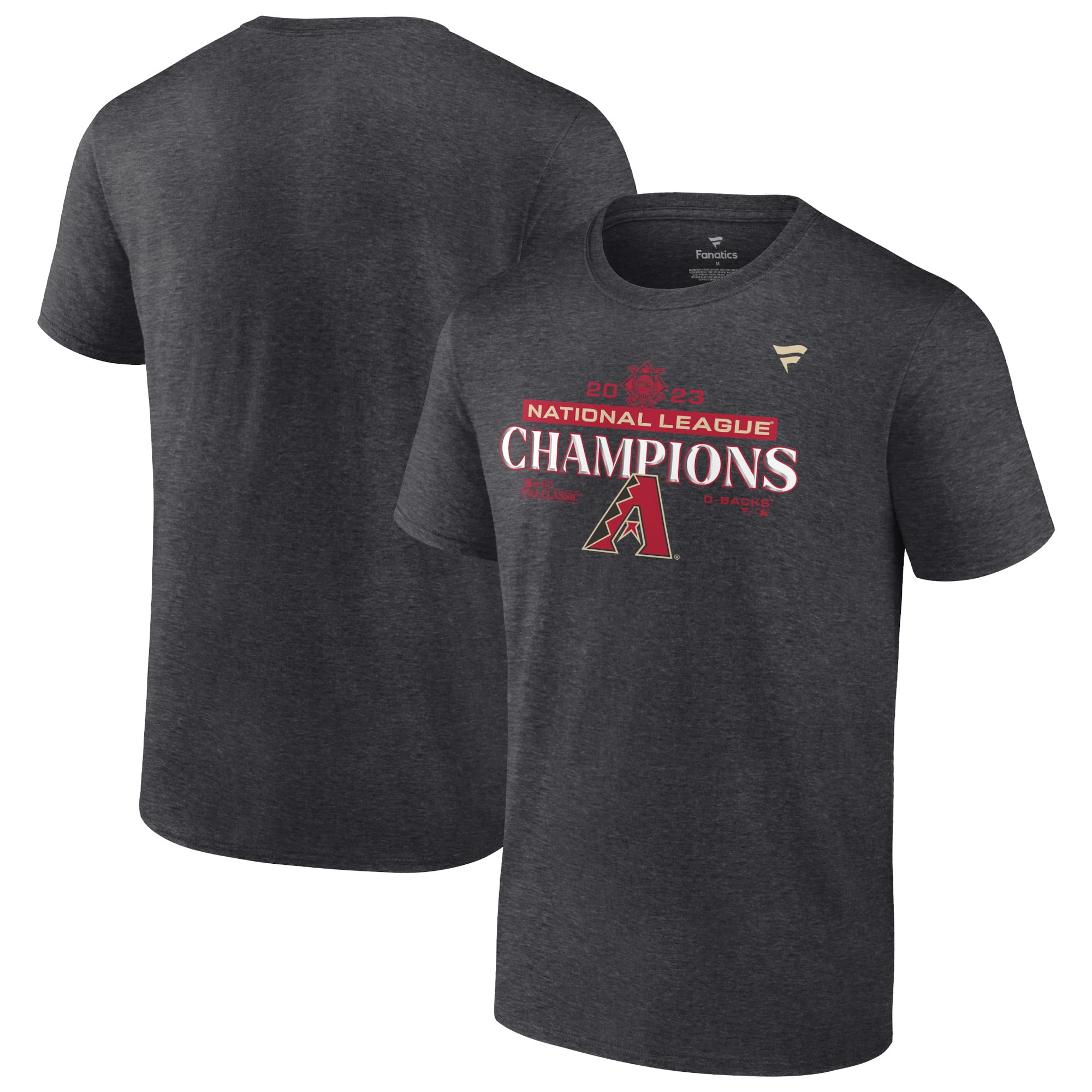 Men's Fanatics Branded Heather Charcoal Arizona Diamondbacks 2023 National League Champions