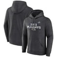 thumbnail image 1 of Men's Fanatics Heather Charcoal Baltimore Ravens 2023 NFL Playoffs Fleece Pullover Hoodie, 1 of 3
