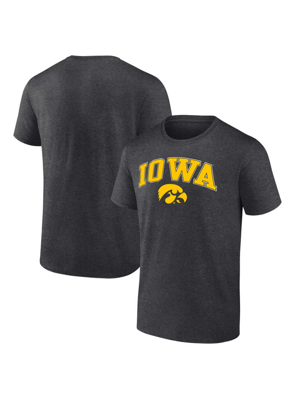 Men's Fanatics Branded Heather Charcoal Iowa Hawkeyes Campus T-Shirt