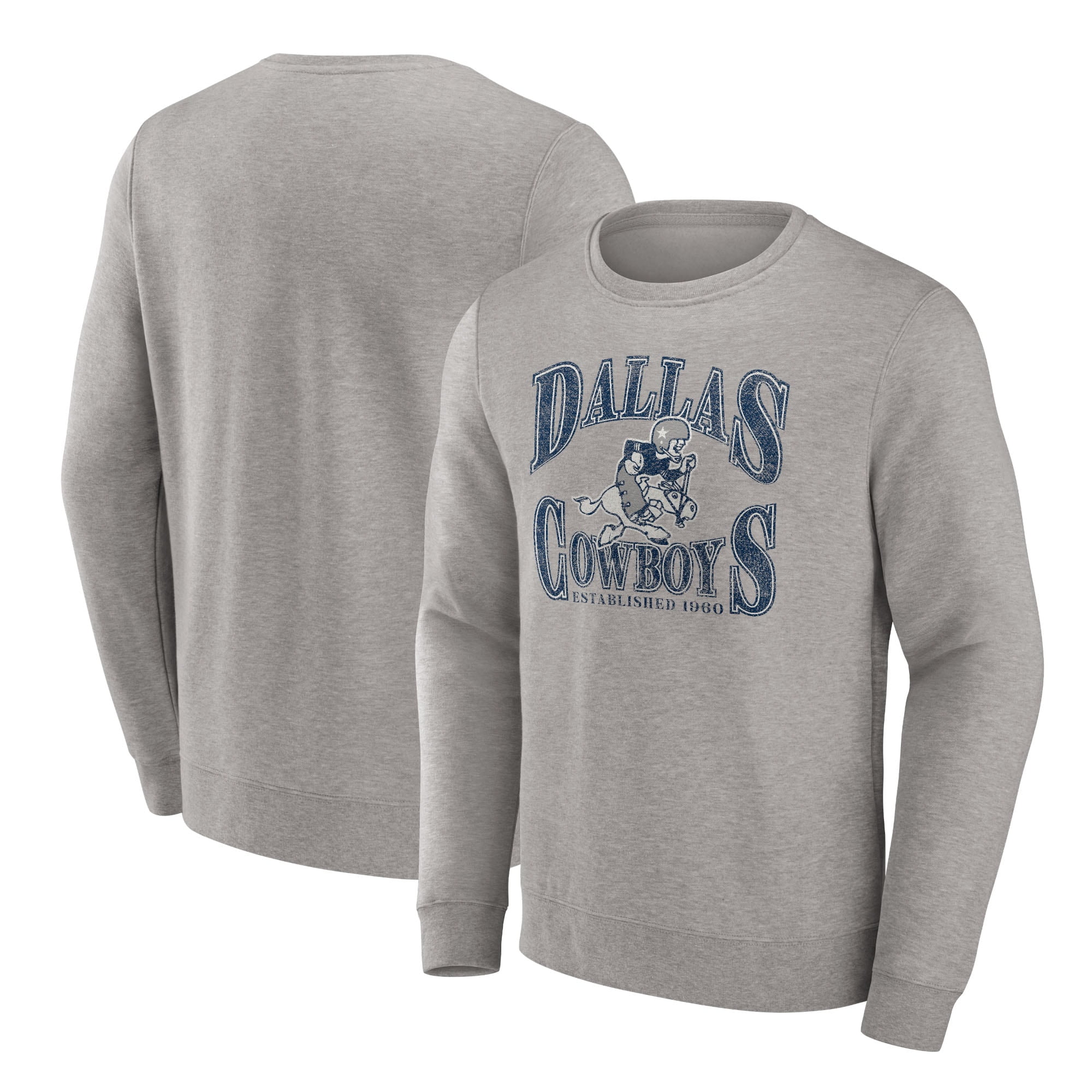 Men's Fanatics Branded Heather Gray Dallas Cowboys Playability Pullover ...