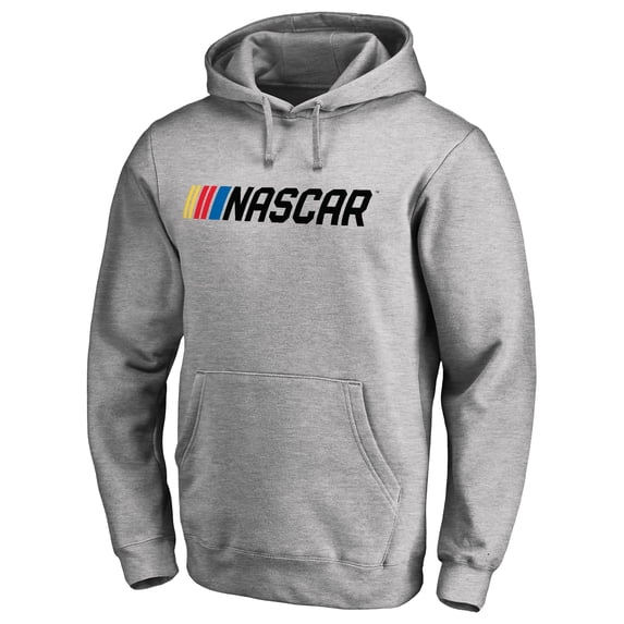 Men's Heather Gray NASCAR Pullover Hoodie