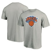Men's Fanatics Branded Heather Gray New York Knicks Logo T-Shirt