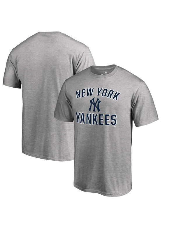 Men's Fanatics Branded Heather Gray New York Yankees Victory Arch T-Shirt