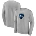 thumbnail image 1 of Men's Heather Gray Sporting Kansas City Logo Pullover Sweatshirt, 1 of 3