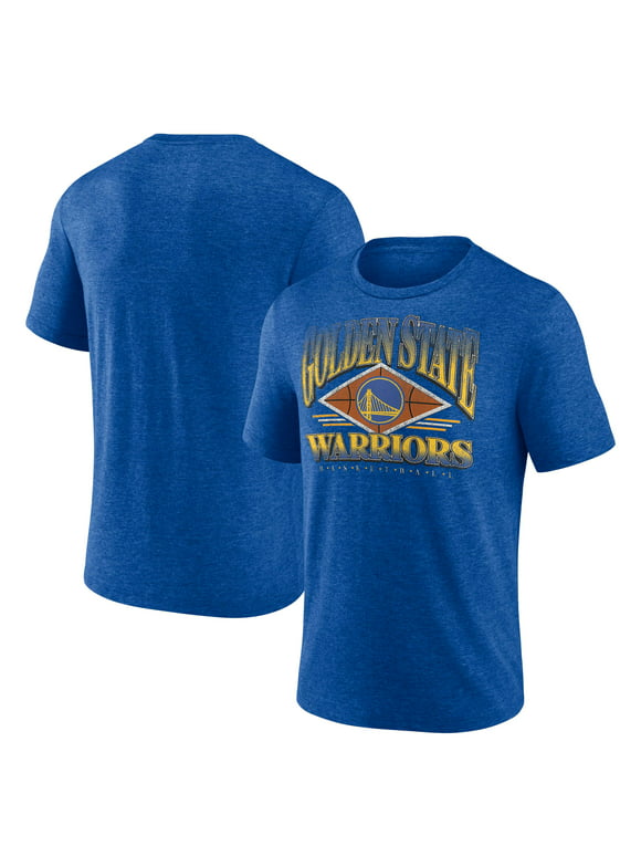 Men's Fanatics Branded Heather Royal Golden State Warriors True Classics Power Phase Tri-Blend T-Shirt