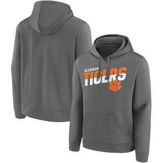 Men's Nike Heathered Oatmeal/Purple Clemson Tigers Local Pullover