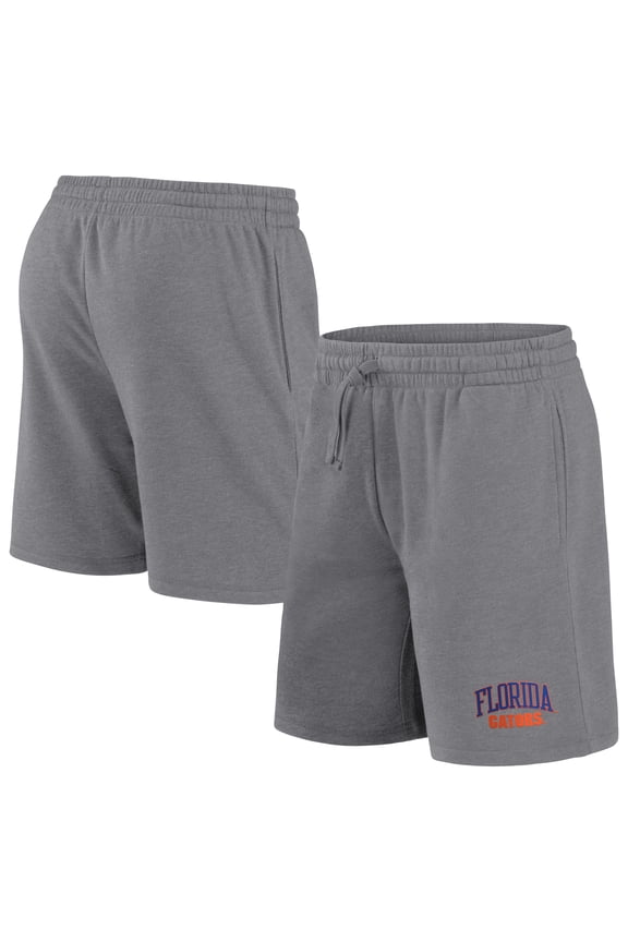 Men's Fanatics Branded Heathered Gray Florida Gators Level Playing Field Shorts