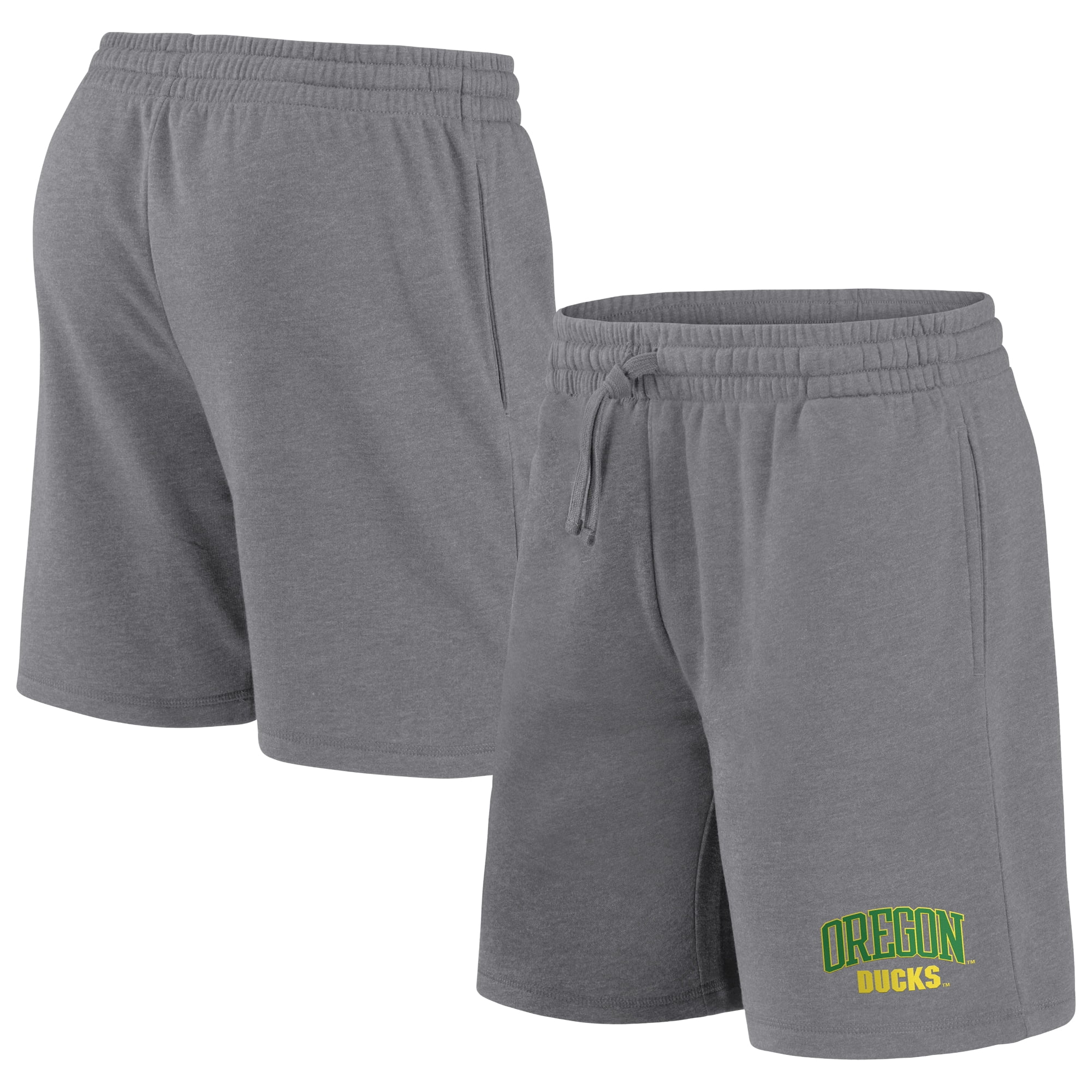 Men's Fanatics Branded Heathered Gray Oregon Ducks Level Playing Field Shorts