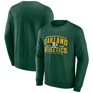 Men's Majestic Green/Heathered Gray Oakland Athletics Big & Tall Strength Training Raglan 3/4-Sleeve T-Shirt