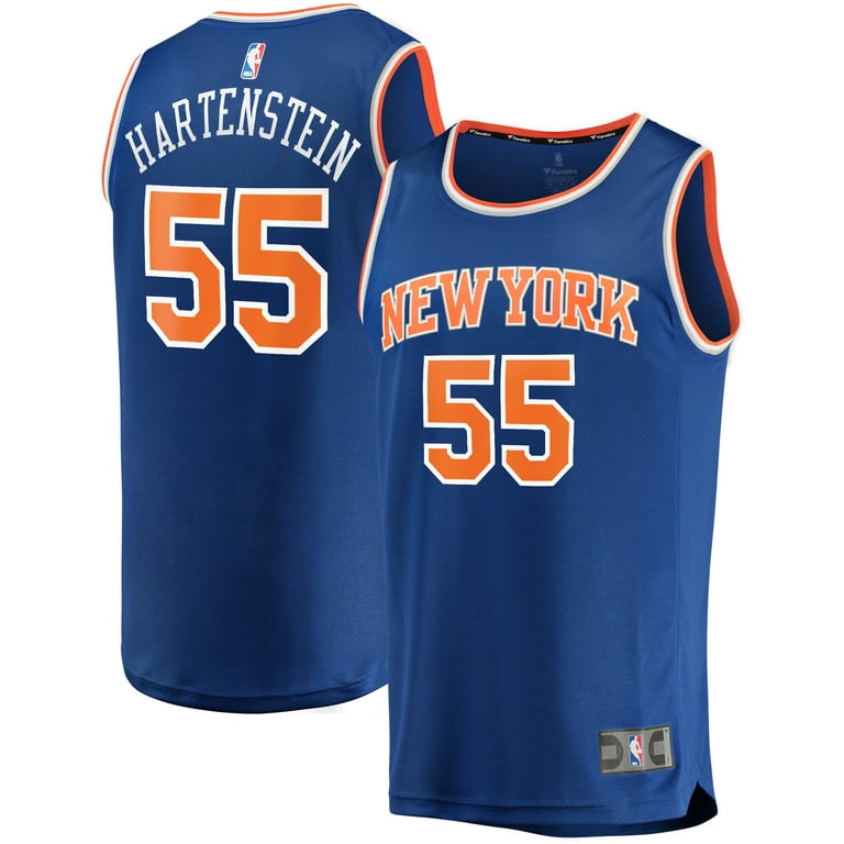 Men's Fanatics Branded Isaiah Hartenstein Blue New York Knicks