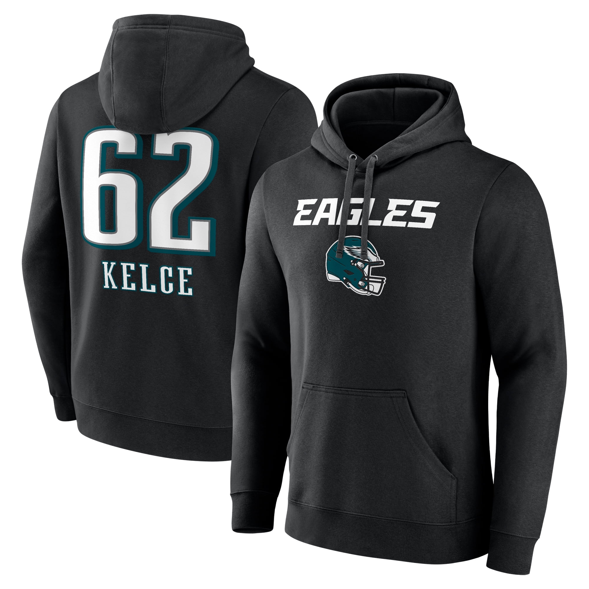 Men's Fanatics Branded Jason Kelce Black Philadelphia Eagles Team