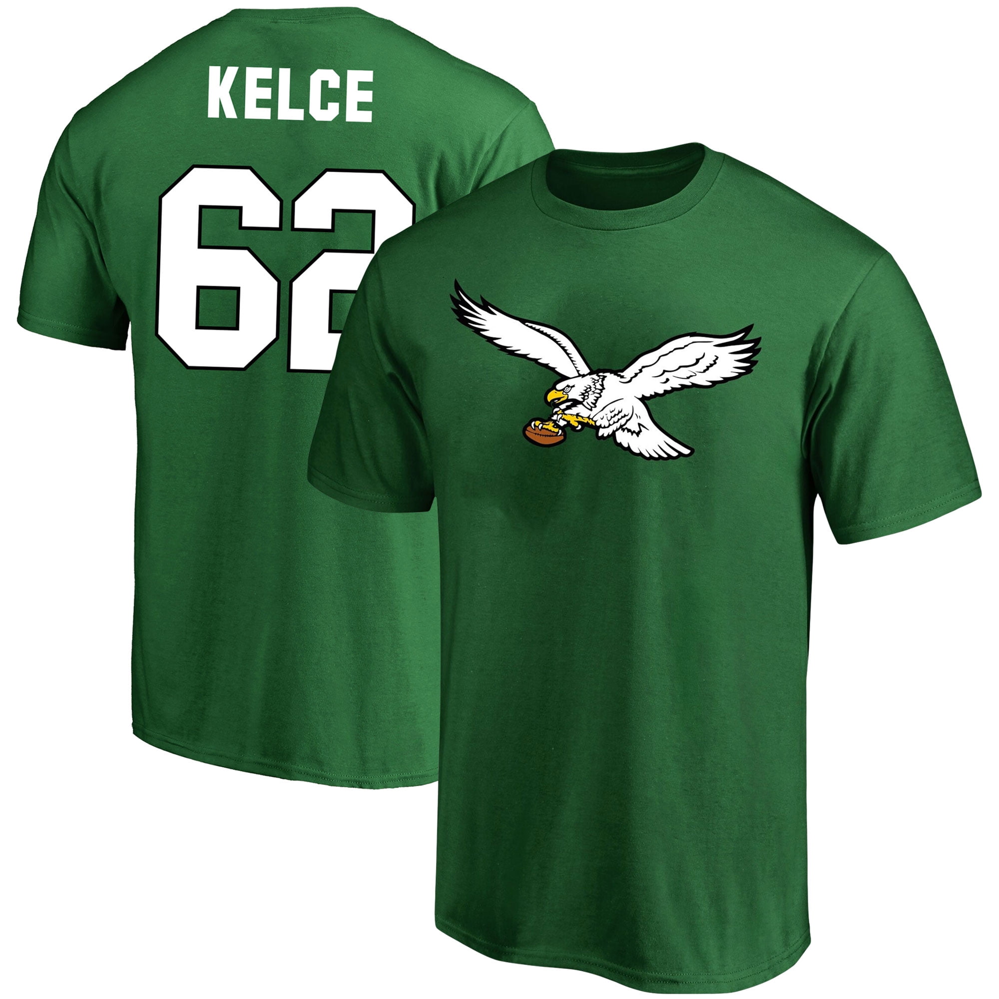 Men's Fanatics Branded Jason Kelce Kelly Green Philadelphia Eagles Big ...