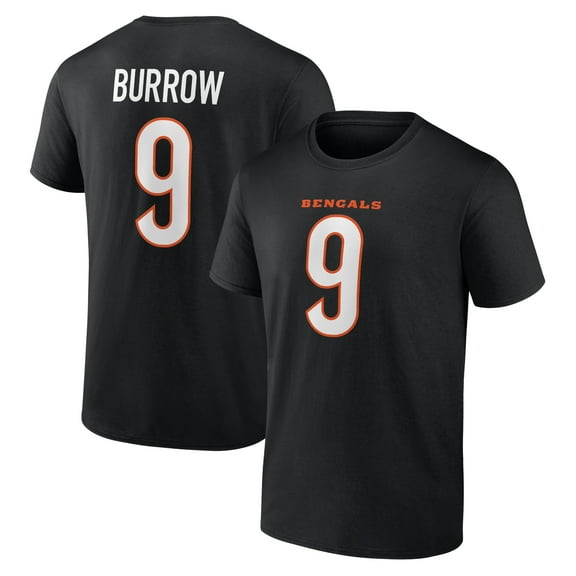 NFL Joe Burrow Cincinnati Bengals Mens Name & Number Short Sleeve Tee