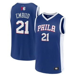 Youth Philadelphia 76ers Fanatics Branded White Fast Break Custom Replica  Jersey - Association Edition