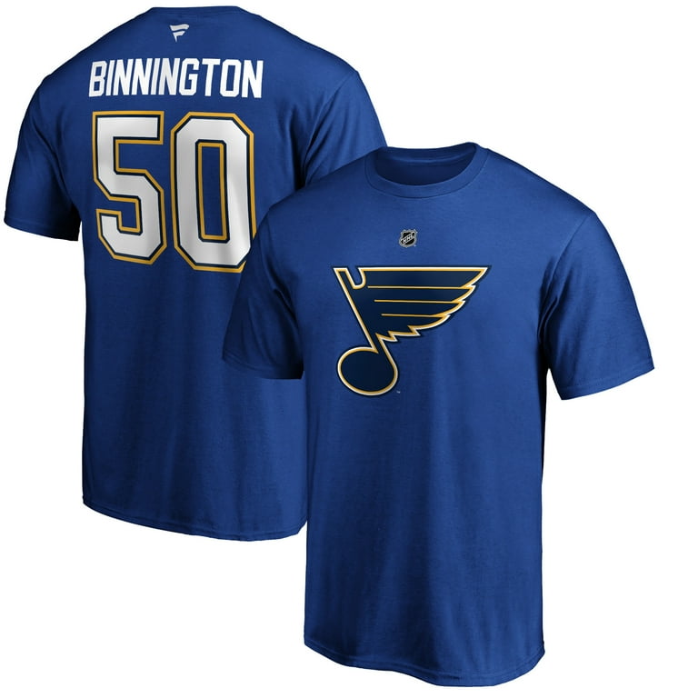 Men's Fanatics Branded Jordan Binnington Blue St. Louis Blues Team