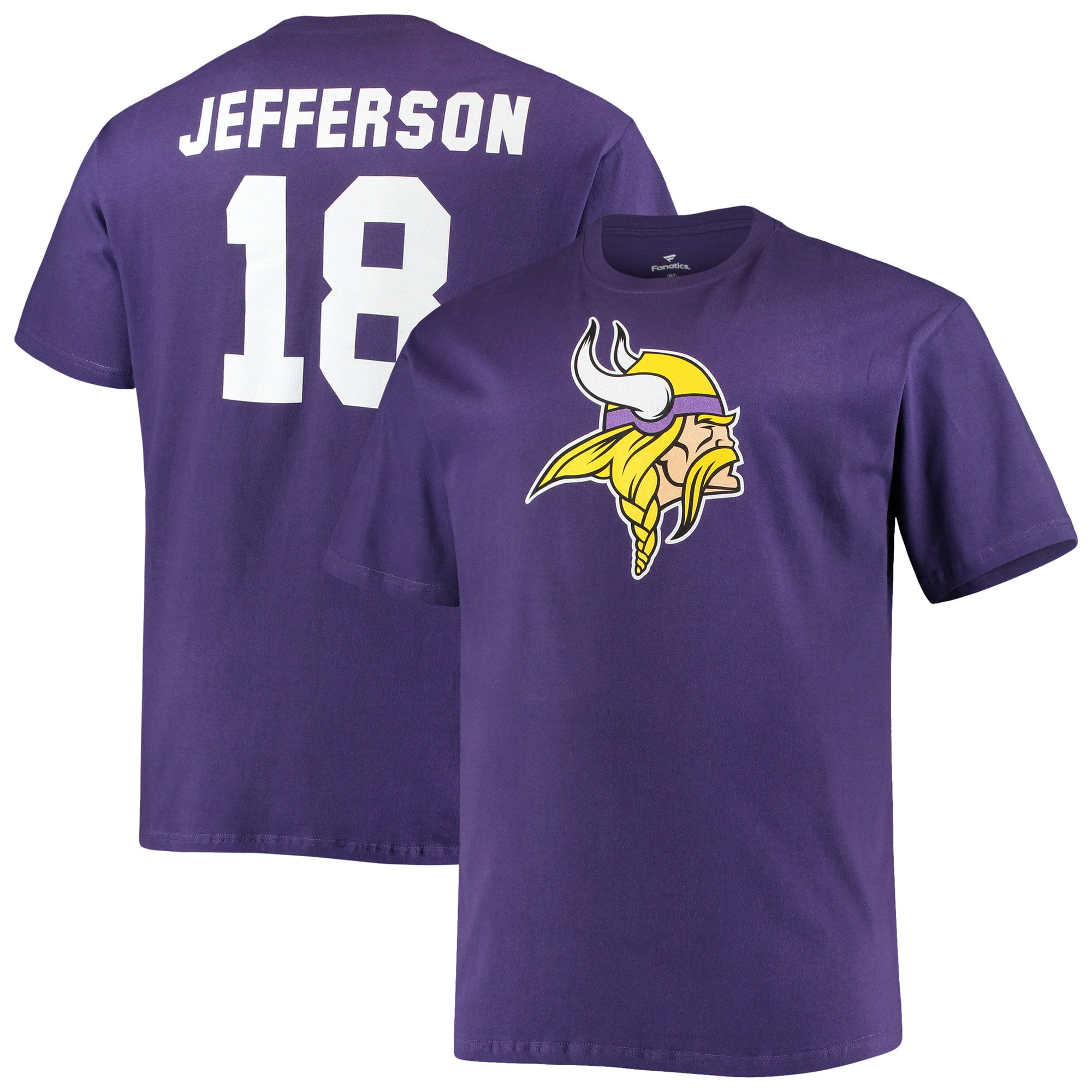Men s Nike Justin Jefferson Purple Minnesota Vikings Player Name Number T Shirt Walmart